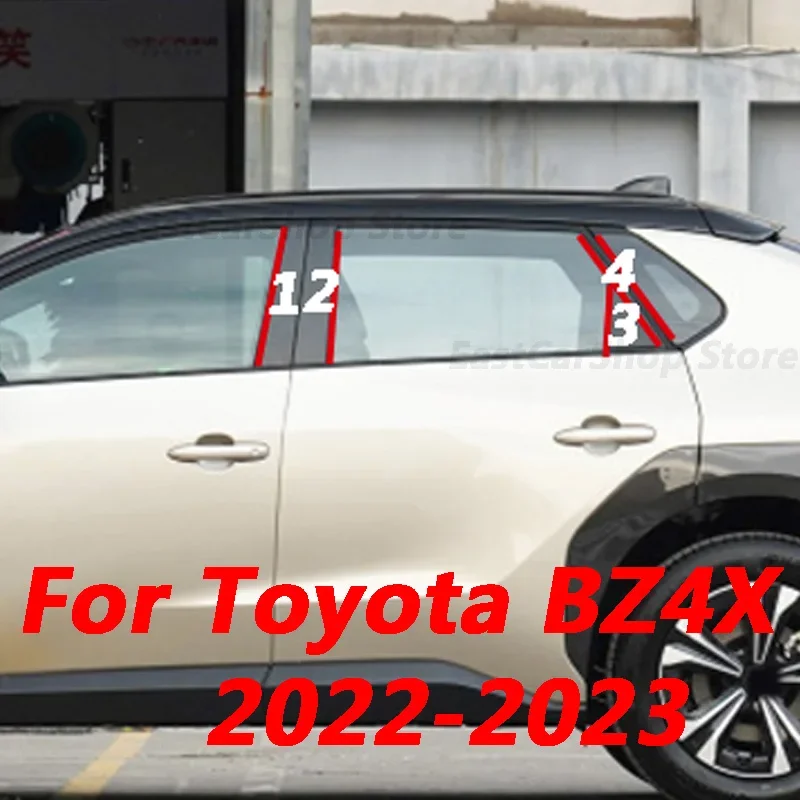 For Toyota BZ4X 2024 2022 2023 Car Middle Column PC Window Trim Decoration B C Pillar Glossy Strip Sticker Accessories Cover
For Toyota BZ4X 2024 2022 2023 Car Middle Column PC Window Trim Decoration B C Pillar Glossy Strip Sticker Accessories Cover
