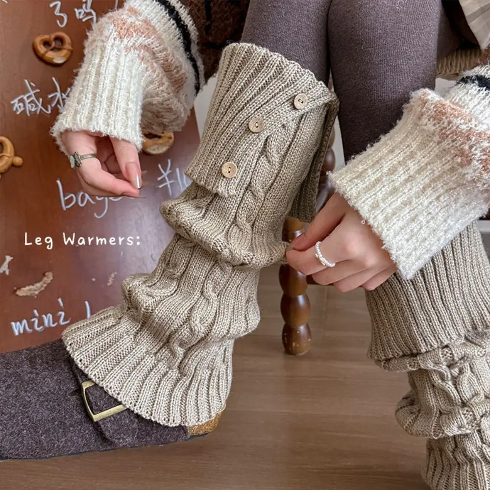 Cute Harajuku Children's Leg Warmers Japanese Style Solid Color Knitted Foot Cover Sweet Casual Lolita Knitted Socks Lady
Cute Harajuku Children's Leg Warmers Japanese Style Solid Color Knitted Foot Cover Sweet Casual Lolita Knitted Socks Lady