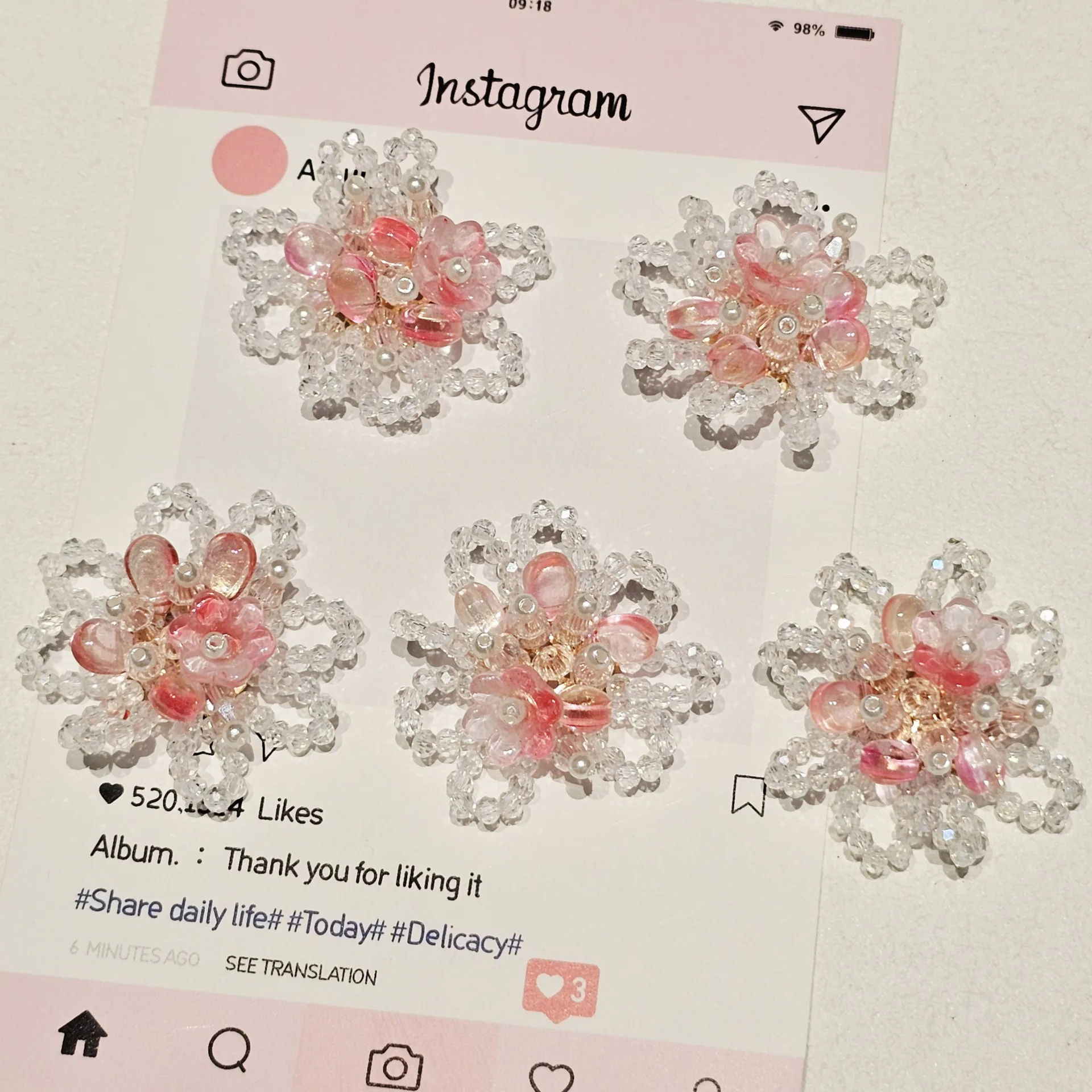 1/2/5pcs Handcrafted Beaded Crystal Flower Pink Sparkling Decor For Earrings Hair Shoes Wedding Bridal Women Bride Accessories
1/2/5pcs Handcrafted Beaded Crystal Flower Pink Sparkling Decor For Earrings Hair Shoes Wedding Bridal Women Bride Accessories