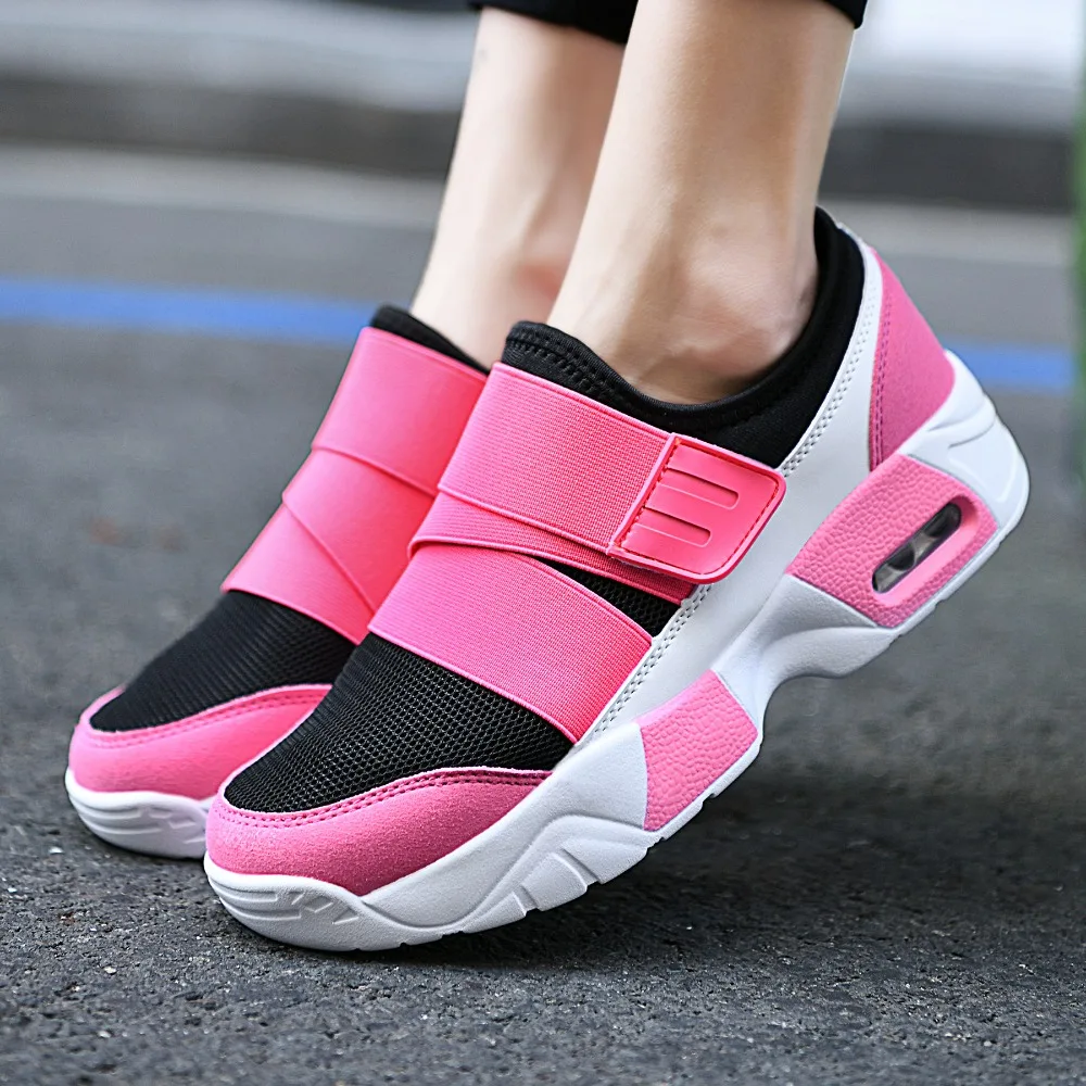 Women Tennis Shoes Breathable Hook Loop Sneakers Air Cushion Shoe Non-slip Female Height Increase Footwear Outdoor Walk Gym Shoe
Women Tennis Shoes Breathable Hook Loop Sneakers Air Cushion Shoe Non-slip Female Height Increase Footwear Outdoor Walk Gym Shoe