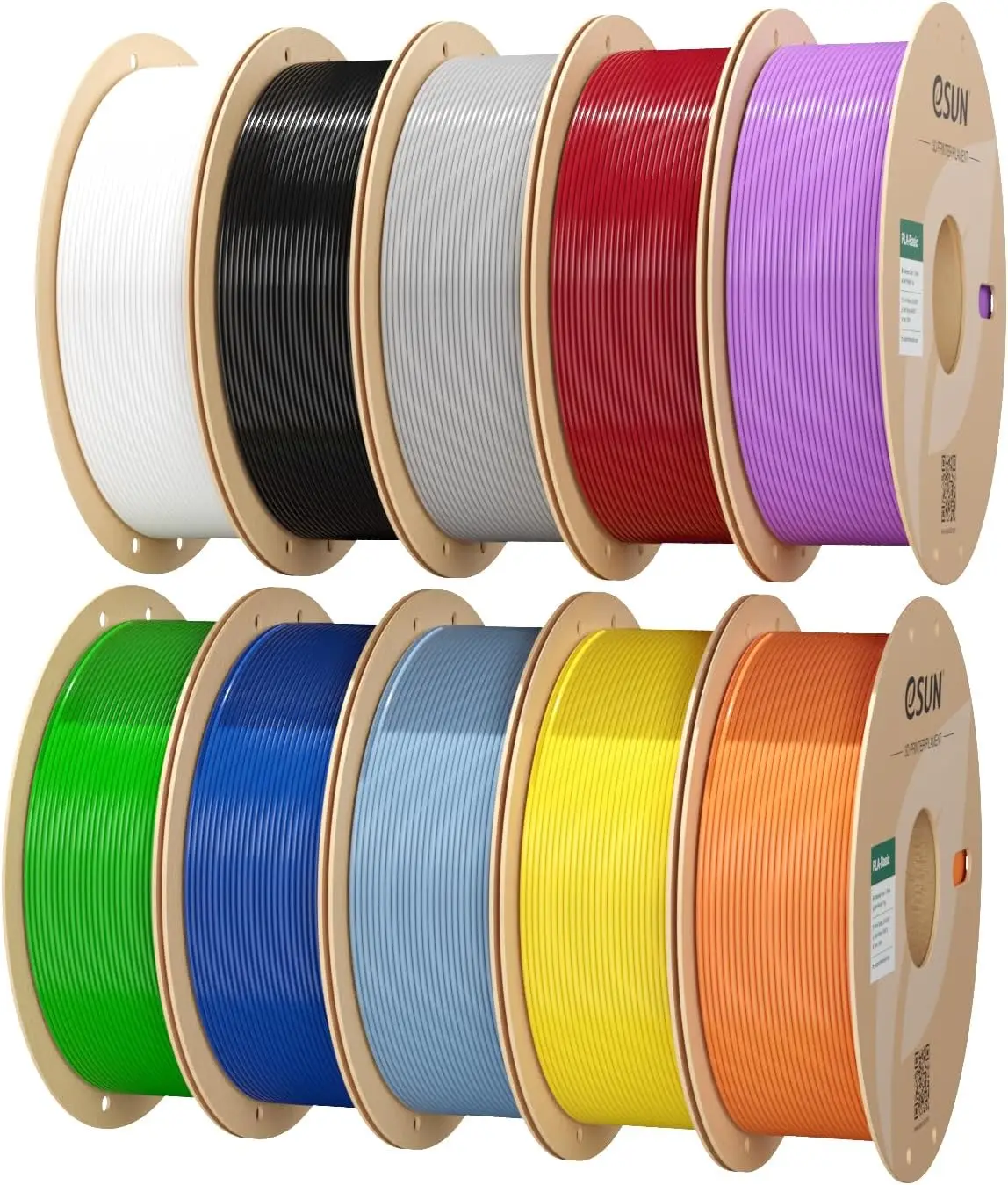 10KG PLA 1.75mm Filament Bundle, 10 Colors (1KG Each) High Speed for 3D Printers
10KG PLA 1.75mm Filament Bundle, 10 Colors (1KG Each) High Speed for 3D Printers
