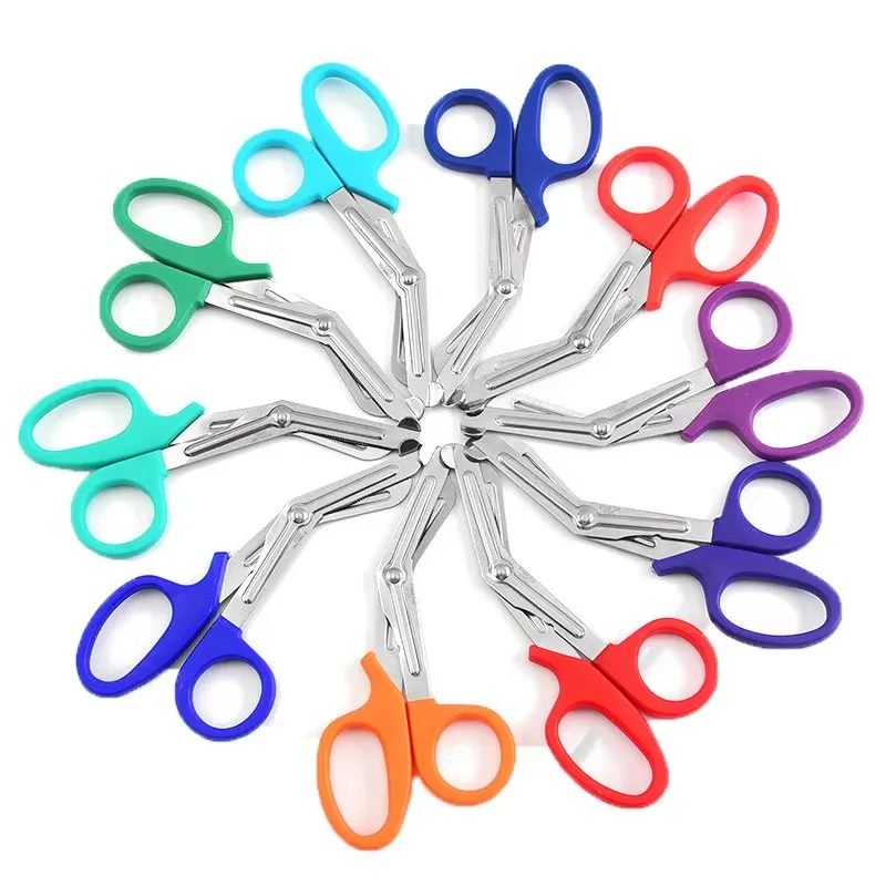 5Pcs 15cm Curved Bandage Gauze Fabric Canvas Cutting Shears Medical Emergency First Aid Nurses Surgical Veterinary Scissors B2
5Pcs 15cm Curved Bandage Gauze Fabric Canvas Cutting Shears Medical Emergency First Aid Nurses Surgical Veterinary Scissors B2