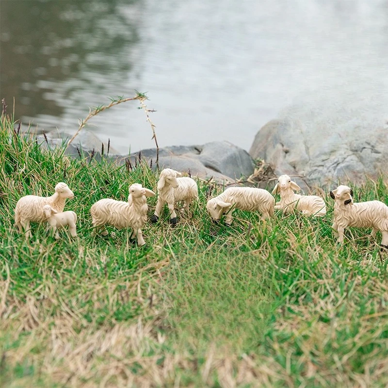 6pcs Gao Bai Miniature Collection Goat And Sheep Figurines Artistic Landscape Outdoor Grden Decor Fall Winter Decorative Statues
6pcs Gao Bai Miniature Collection Goat And Sheep Figurines Artistic Landscape Outdoor Grden Decor Fall Winter Decorative Statues