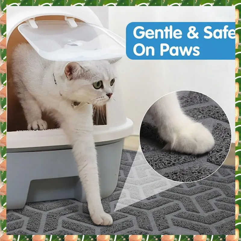 JAJA Cat Litter Mat, Litter Trapping Mat Soft On Kitty Paws,Large Litter Box Mat 35 X 24Inch Scatter Control For Cat Litter
JAJA Cat Litter Mat, Litter Trapping Mat Soft On Kitty Paws,Large Litter Box Mat 35 X 24Inch Scatter Control For Cat Litter