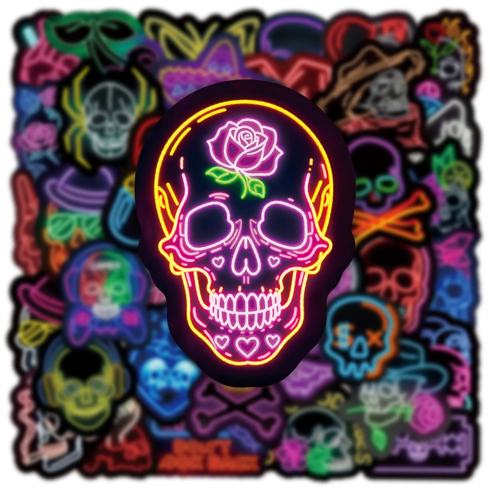 10/50PCS Cool Neon Mexican Calaver Sugar Skull Graffiti Stickers DIY Motorcycle Laptop Luggage Decals Car Styling Sticker Toy 
10/50PCS Cool Neon Mexican Calaver Sugar Skull Graffiti Stickers DIY Motorcycle Laptop Luggage Decals Car Styling Sticker Toy