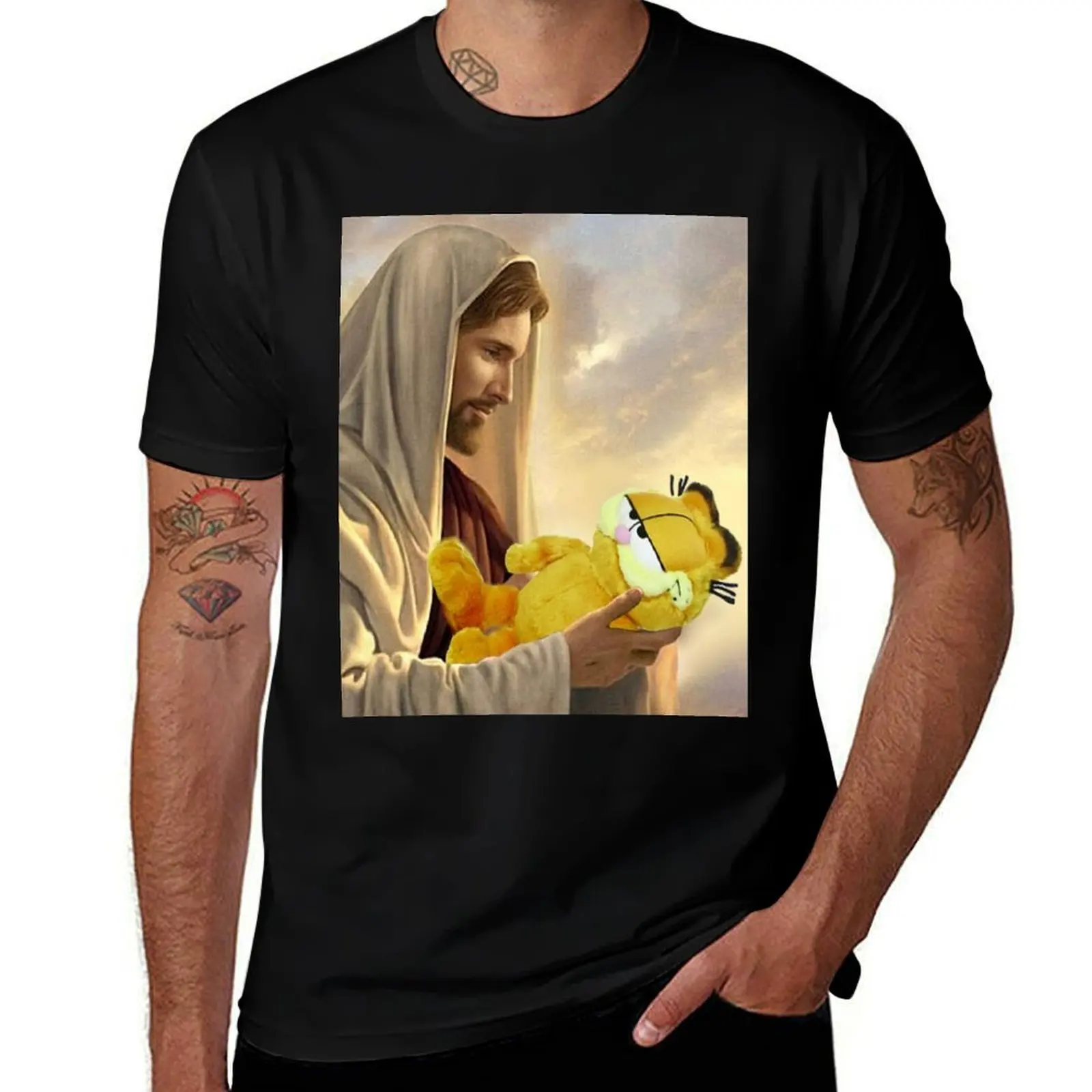 Garfield blessed T-Shirt topping summer shirt Aesthetic clothing vintage t shirt men
Garfield blessed T-Shirt topping summer shirt Aesthetic clothing vintage t shirt men