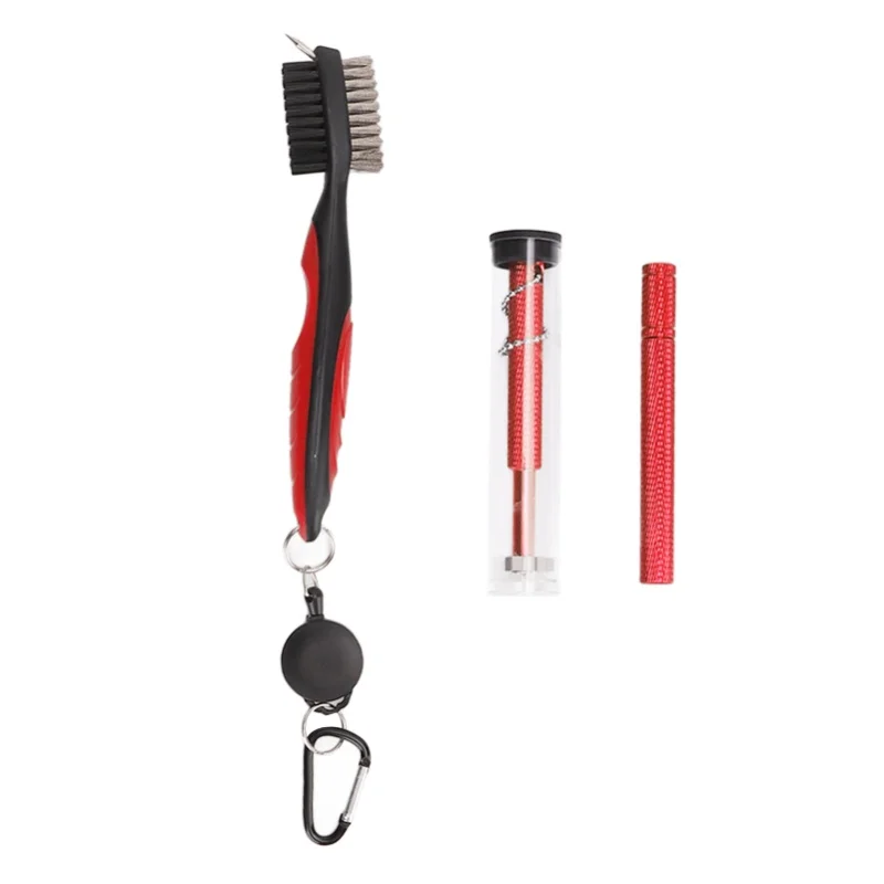 Golf Club Cleaning Kit Retractable Brush Groove Cleaner Club End Cleaner Durable Plastic Steel Golf Club Cleaner Red
Golf Club Cleaning Kit Retractable Brush Groove Cleaner Club End Cleaner Durable Plastic Steel Golf Club Cleaner Red
