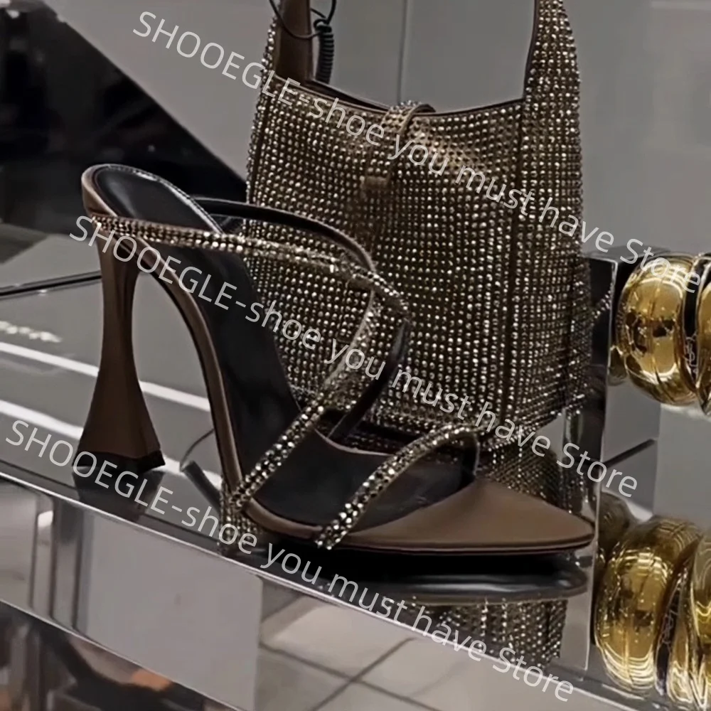 Women's Black Pointed-Toe Sculpted Heel Mule Shoes Rhinestone Straps Ankle Chain Design Dress Party Ladies Weddings Slippers
Women's Black Pointed-Toe Sculpted Heel Mule Shoes Rhinestone Straps Ankle Chain Design Dress Party Ladies Weddings Slippers