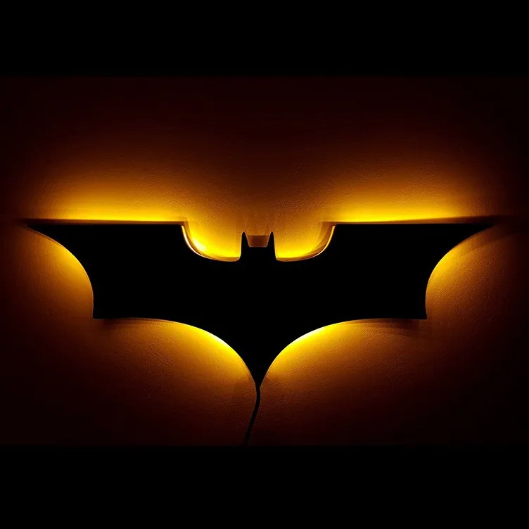 Batmanes Night Light Cool Remote Control Multi Color 3D Creative Bat Atmosphere Home Decoration Bedroom Wall Hanging Lamp
Batmanes Night Light Cool Remote Control Multi Color 3D Creative Bat Atmosphere Home Decoration Bedroom Wall Hanging Lamp