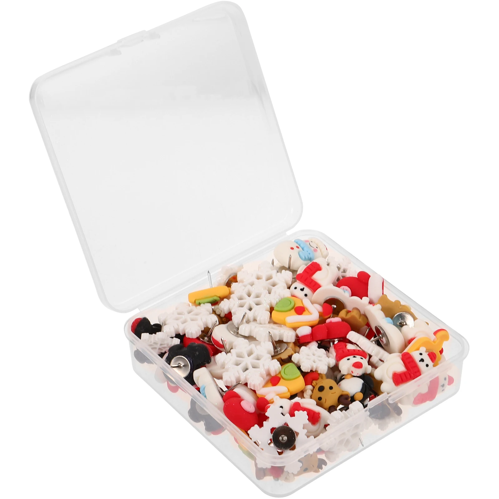 80pcs Christmas Theme Push Pins Thumb Tacks Decorative Resin Metal Photo Wall Home School Supplies Clear Reliable
80pcs Christmas Theme Push Pins Thumb Tacks Decorative Resin Metal Photo Wall Home School Supplies Clear Reliable