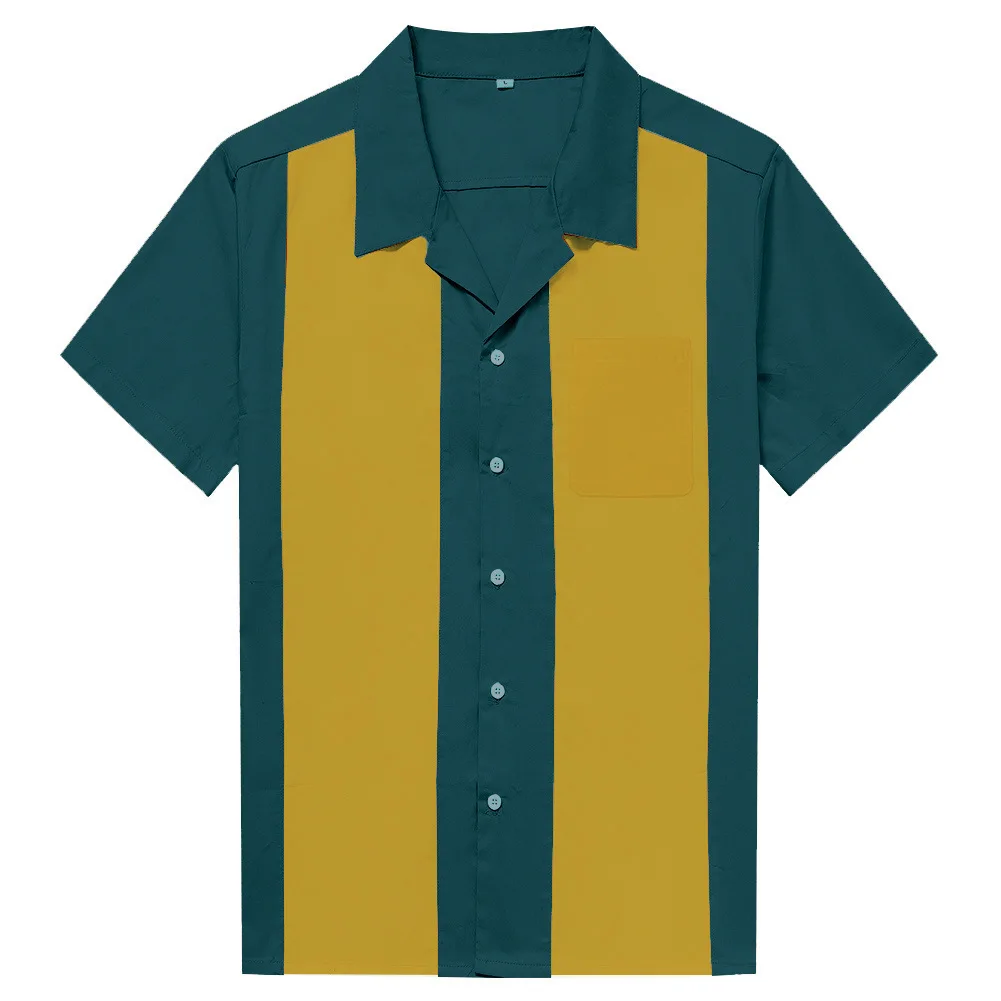 SISHION 2024 Cotton Summer Men Shirts ST108TD Green Yellow Patchwork 50s Vintage Party Punk Retro Shirts Top Blouse
SISHION 2024 Cotton Summer Men Shirts ST108TD Green Yellow Patchwork 50s Vintage Party Punk Retro Shirts Top Blouse