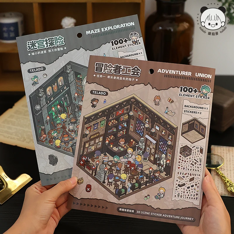 Kawaii 3D Cartoon Miniature Scene Adventure Pocket Cabin Visual Stacking and Pasting Three dimensional Stickers Children Gifts
Kawaii 3D Cartoon Miniature Scene Adventure Pocket Cabin Visual Stacking and Pasting Three dimensional Stickers Children Gifts