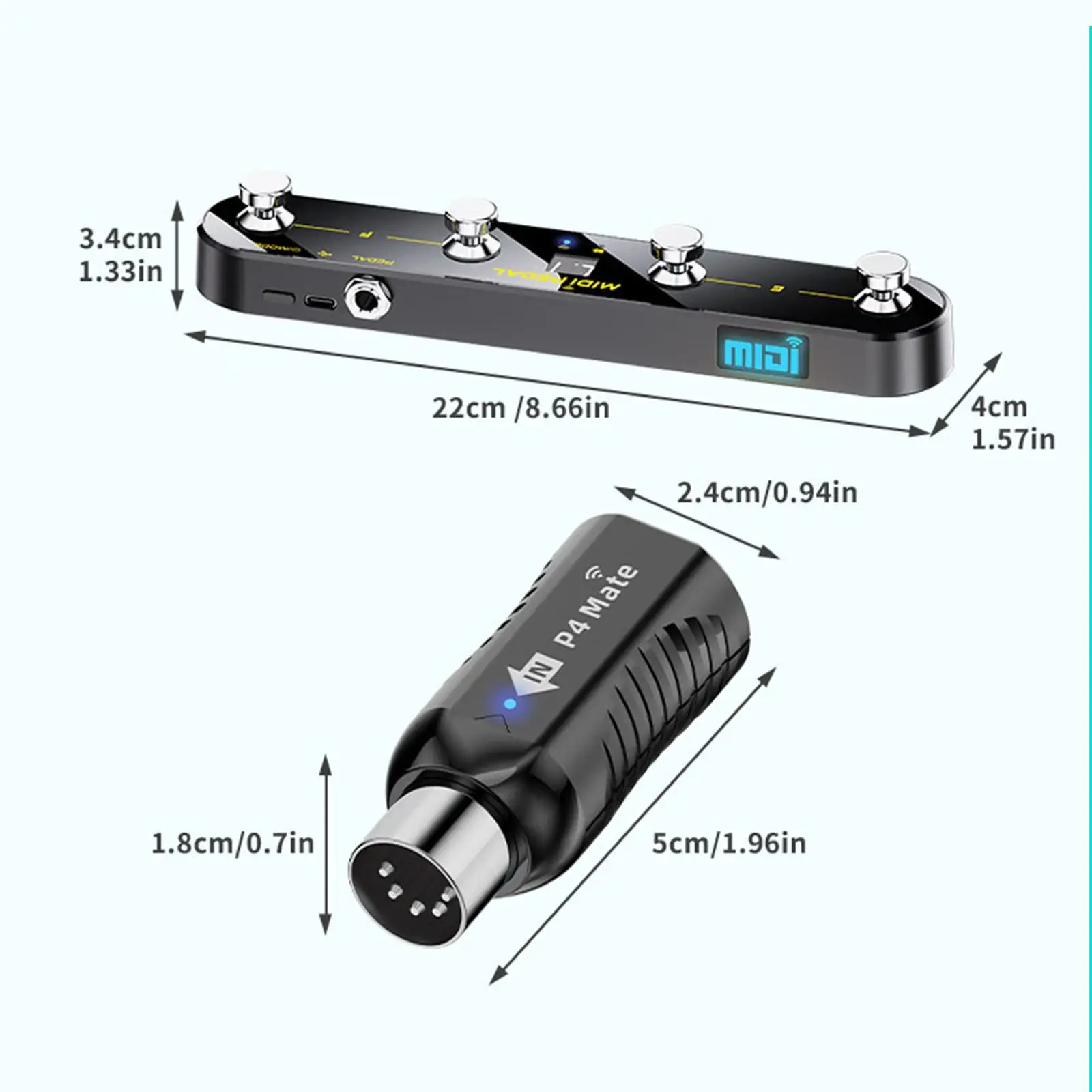 MIDI Foot Controller Pedal Compact Musical Instrument Accessories Anti Skid with
MIDI Foot Controller Pedal Compact Musical Instrument Accessories Anti Skid with