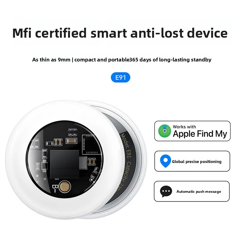 E91 Anti Lost Tracker Smart Tag Works with Apple Find My Global GPS Locator for Keys Luggage Pets Kids Long Battery Life
E91 Anti Lost Tracker Smart Tag Works with Apple Find My Global GPS Locator for Keys Luggage Pets Kids Long Battery Life