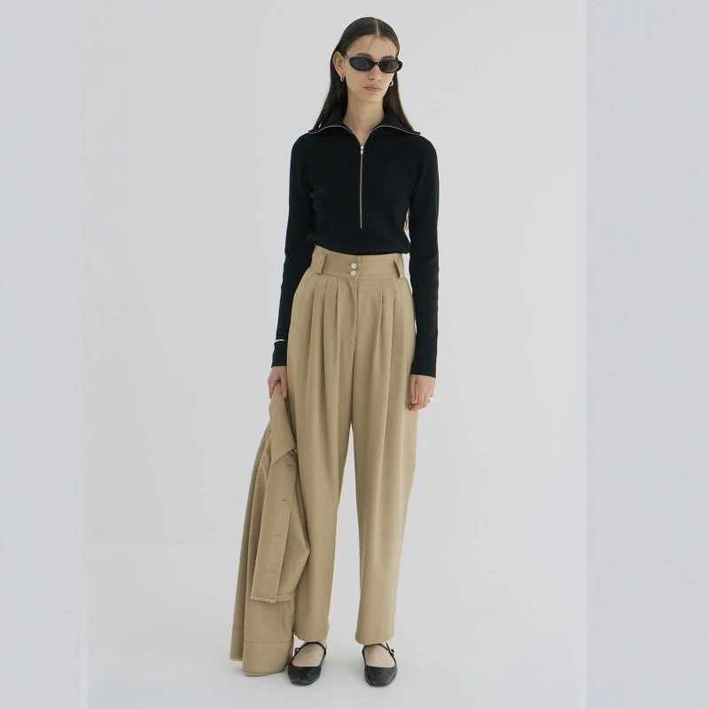 Star Field Home Toro Wee 24 New Model Semboku High Waist Wide Leg Pleated Casual Pants Women's Faion Spring Polyester Fiber
Star Field Home Toro Wee 24 New Model Semboku High Waist Wide Leg Pleated Casual Pants Women's Faion Spring Polyester Fiber