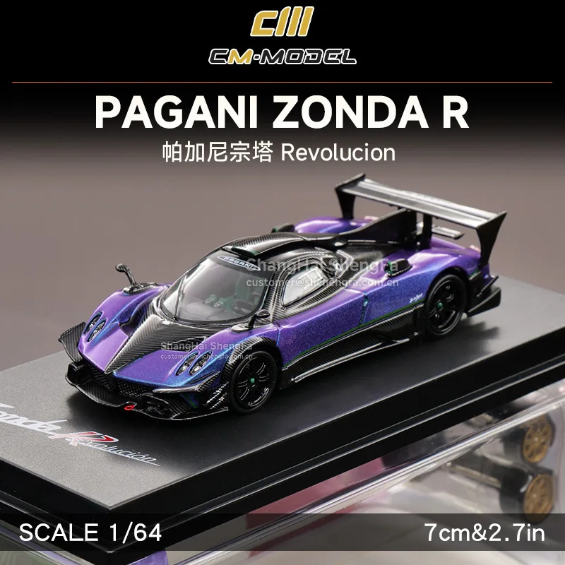 Модель CmModel 1/64 Pagani Zonda R «Хамелеон», литая под давлением, с изменяющим цвет покрытием, статическая модель автомобиля для коллекционеров и в подарок
Модель CmModel 1/64 Pagani Zonda R «Хамелеон», литая под давлением, с изменяющим цвет покрытием, статическая модель автомобиля для коллекционеров и в подарок
