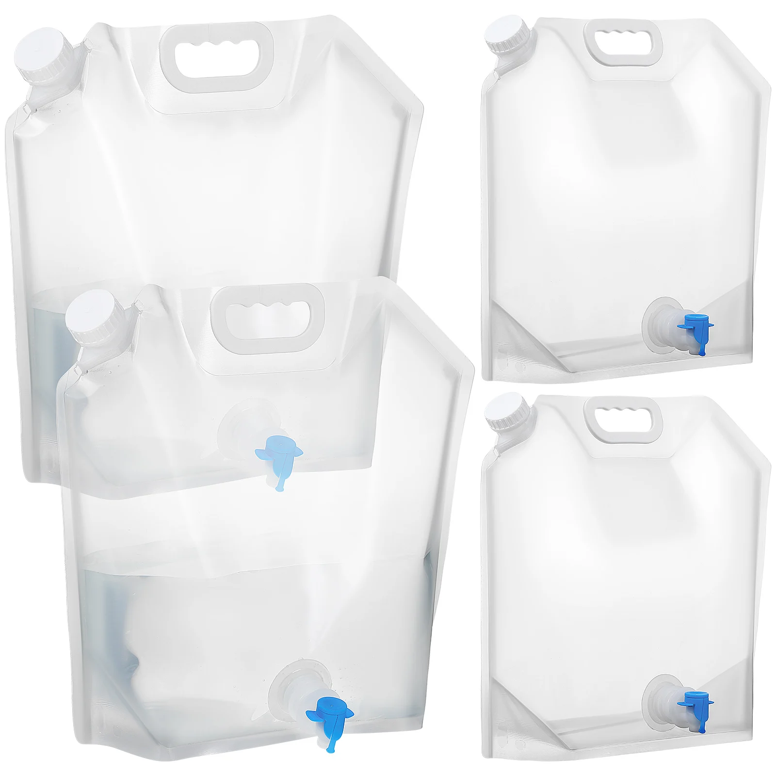 4 pcs Collapsible Water Containers Food Grade Large Capacity Portable Foldable Jug for Camping Travel Juice Storage
4 pcs Collapsible Water Containers Food Grade Large Capacity Portable Foldable Jug for Camping Travel Juice Storage