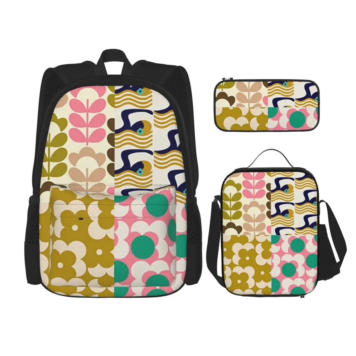 Orla Kiely Flowers Abstract Backpacks Children Bookbag School Bags Rucksack Lunch Bag Pen Bag Three-Piece Set
Orla Kiely Flowers Abstract Backpacks Children Bookbag School Bags Rucksack Lunch Bag Pen Bag Three-Piece Set