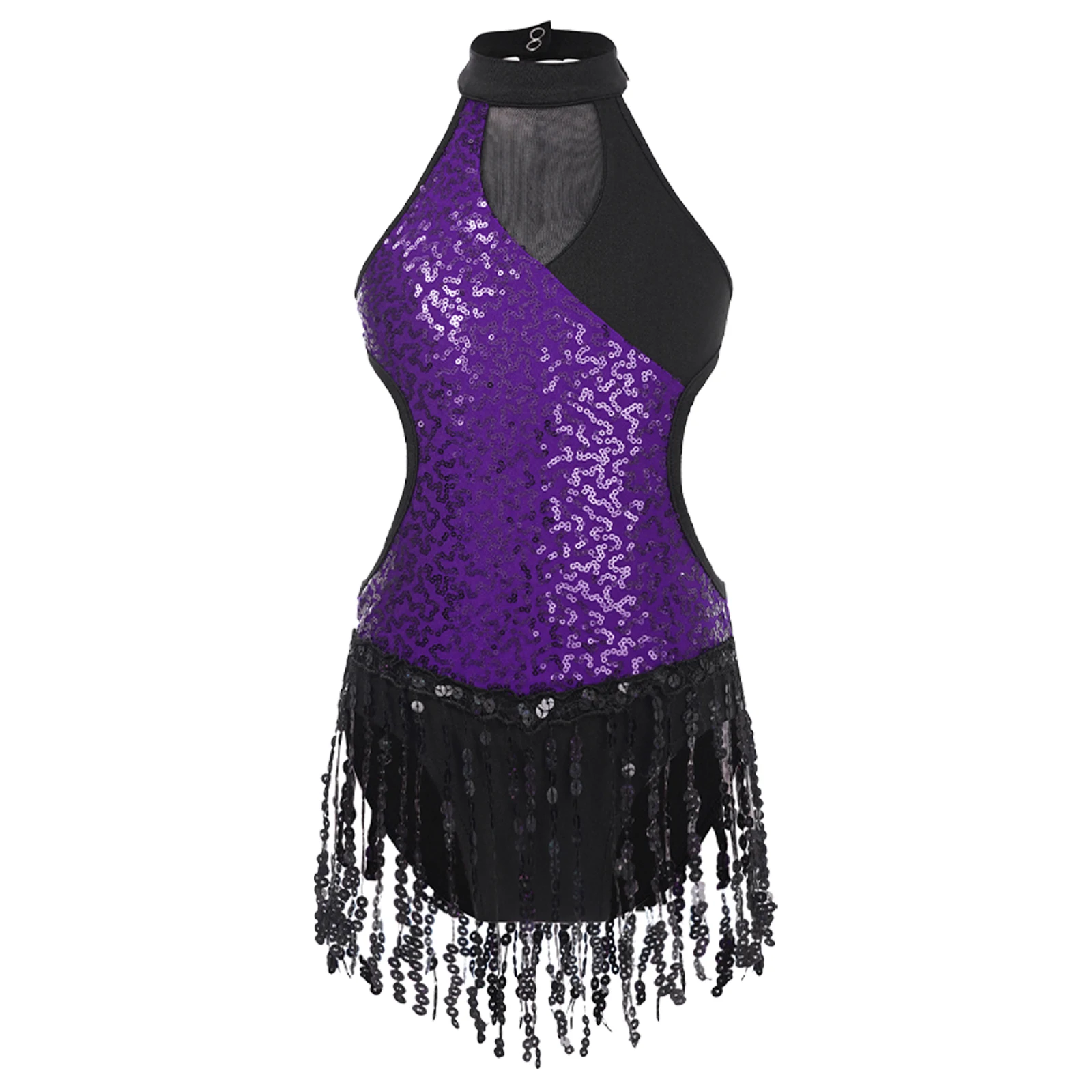 Kids Girls Latin Jazz Dance Leotards Tango Cha-Cha Samba Rumba Performance Costumes Shiny Sequins Sleeveless Fringed Bodysuit
Kids Girls Latin Jazz Dance Leotards Tango Cha-Cha Samba Rumba Performance Costumes Shiny Sequins Sleeveless Fringed Bodysuit