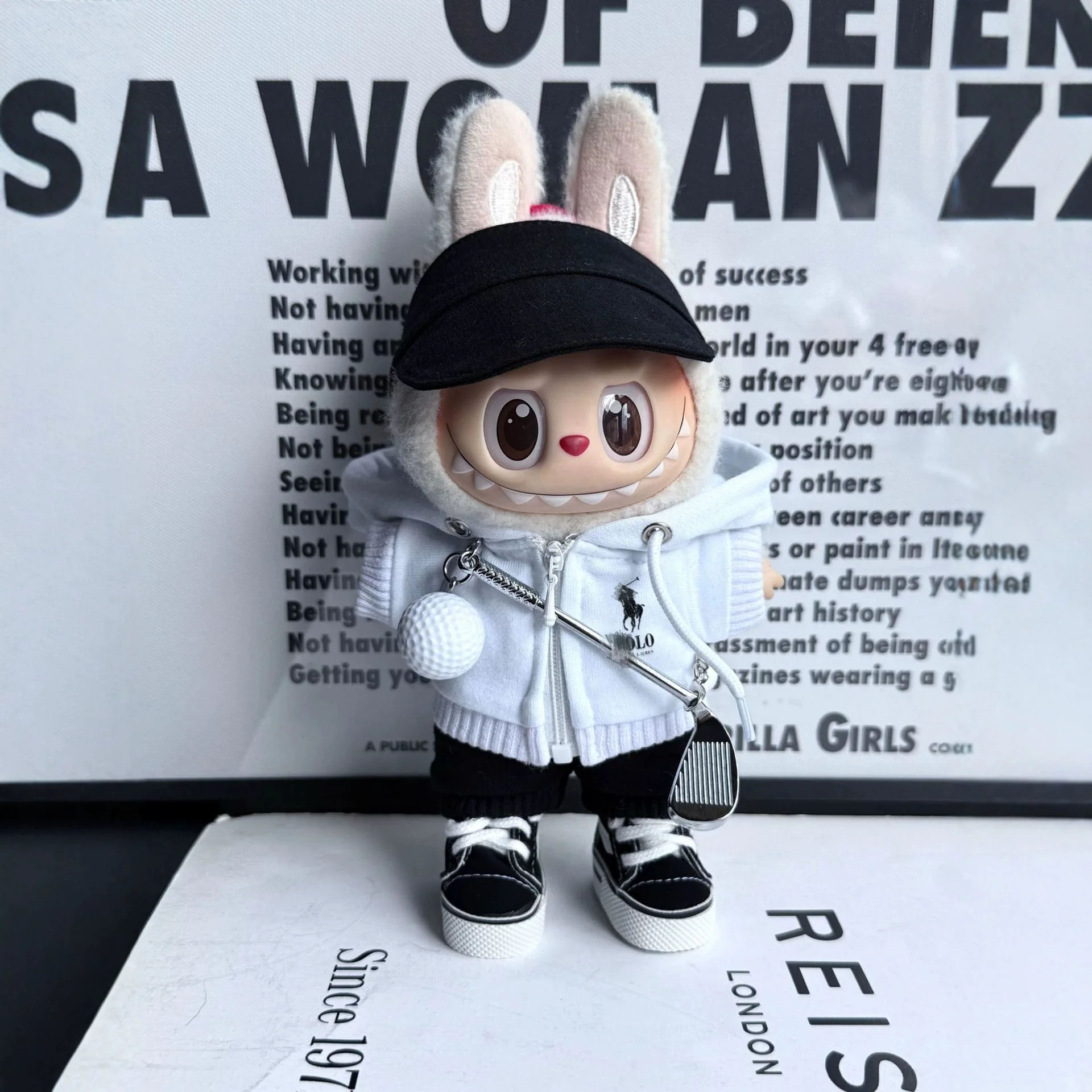 For 15/17cm Labubu Doll Sports POLO Clothes Series Golf hoodie Clothing Set Labubu keychain V1 V2 V3 Diy outfit Toys Accessories
For 15/17cm Labubu Doll Sports POLO Clothes Series Golf hoodie Clothing Set Labubu keychain V1 V2 V3 Diy outfit Toys Accessories