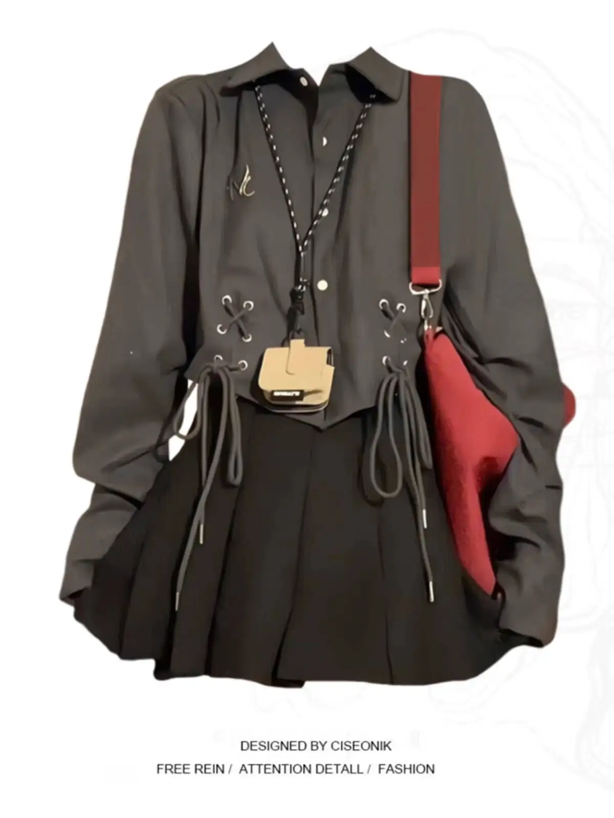 Plus Size Women's American Retro Short Tie Up Long Sleeve Shirt Early Autumn Niche Design Trendy Y2K Top
Plus Size Women's American Retro Short Tie Up Long Sleeve Shirt Early Autumn Niche Design Trendy Y2K Top