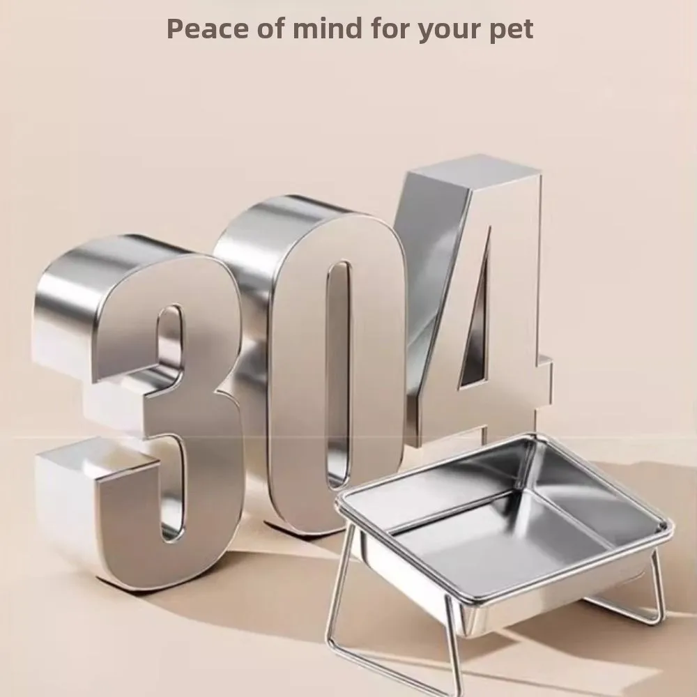 Neck Protection Heighten Dog Food Bowl Anti-tip With Stand Stainless Steel Pet Bowl Easy Clean Pet Feeder Pet Accessories
Neck Protection Heighten Dog Food Bowl Anti-tip With Stand Stainless Steel Pet Bowl Easy Clean Pet Feeder Pet Accessories