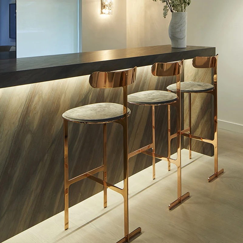 Modern bar Furniture Wholesale Gold Stainless Steel High bar Chair Luxury bar Stools
Modern bar Furniture Wholesale Gold Stainless Steel High bar Chair Luxury bar Stools