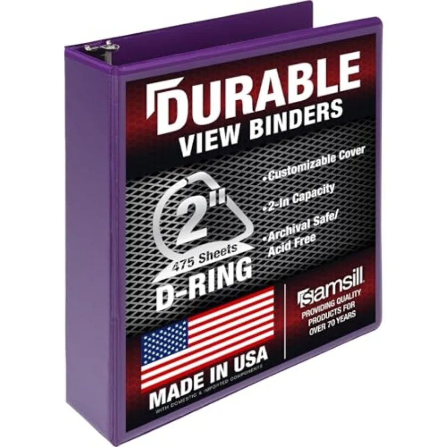 Durable 3 Ring Binder, D Ring Binder, 100% Recycled Chipboard
Durable 3 Ring Binder, D Ring Binder, 100% Recycled Chipboard