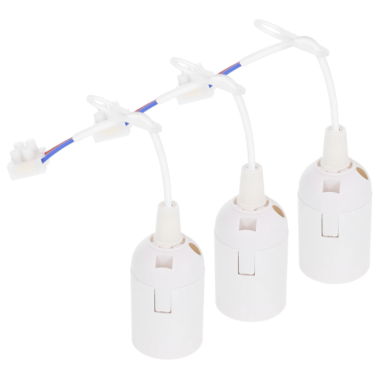 3 Pcs Chandelier Accessories Bulb Holder with Plug Lamp Screw Fitting Head Socket Fixture Replacement Plastic Hanging
3 Pcs Chandelier Accessories Bulb Holder with Plug Lamp Screw Fitting Head Socket Fixture Replacement Plastic Hanging