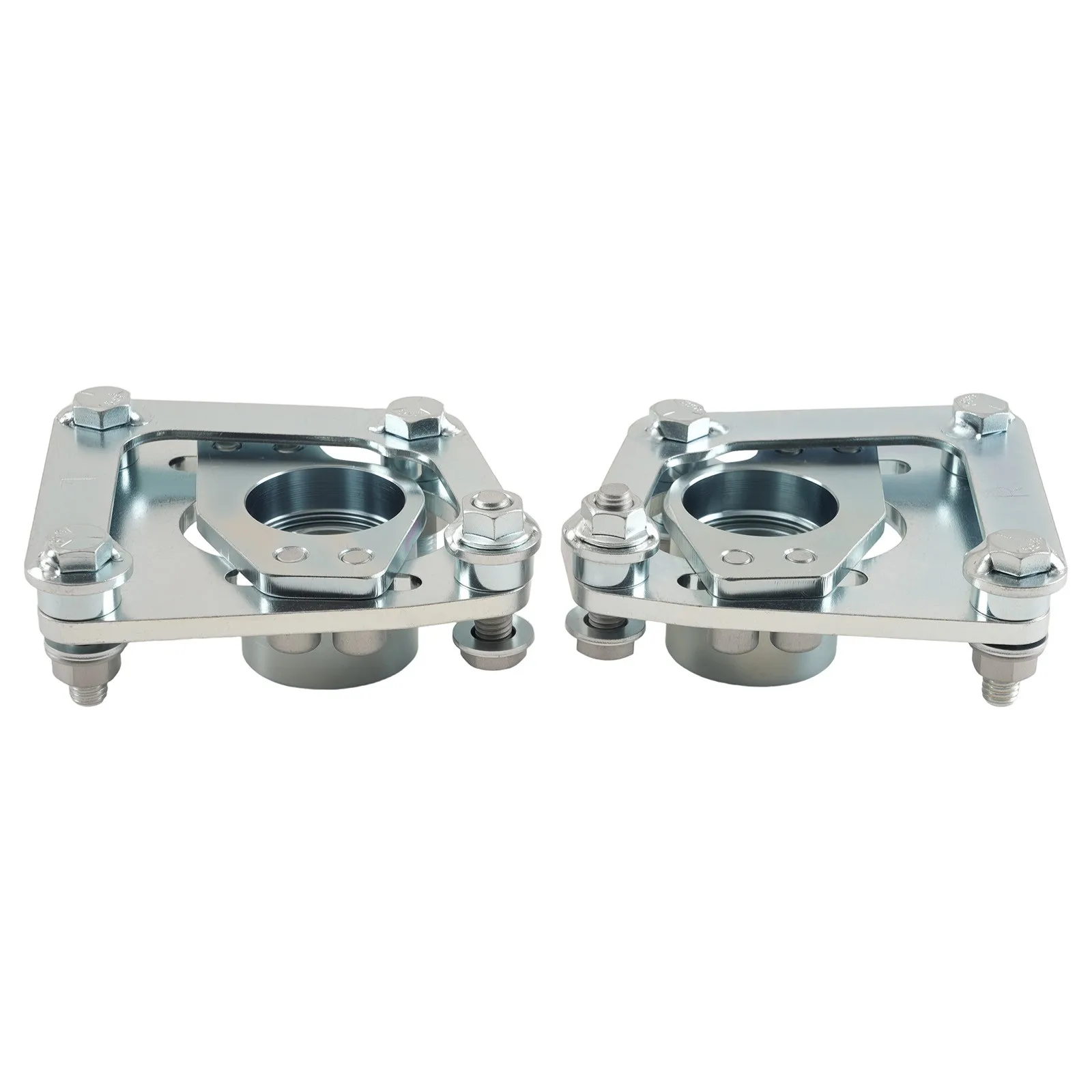 +/-2.5 Adjustable Caster Camber Plates for Ford Mustang GT 94-04
+/-2.5 Adjustable Caster Camber Plates for Ford Mustang GT 94-04