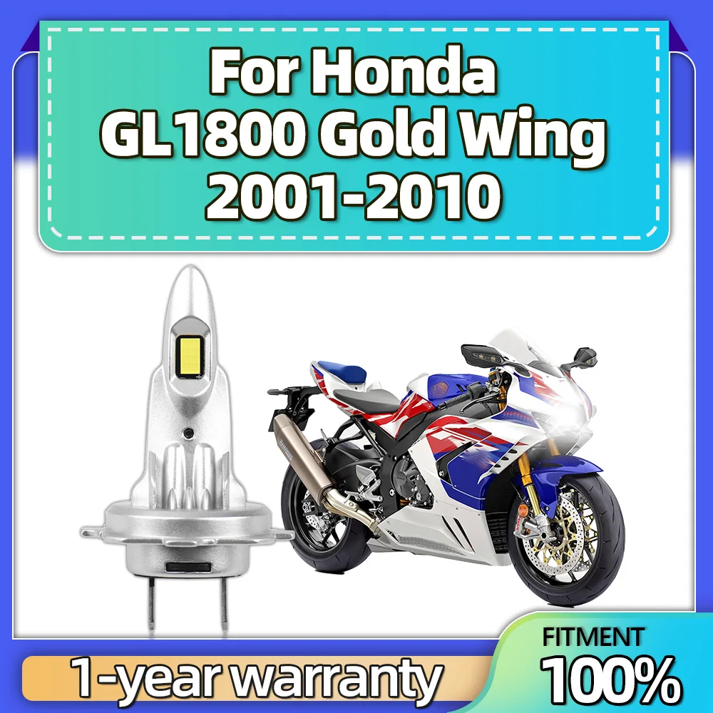 For Honda GL1800 Gold Wing 2001 2002-2010 H7 Led Motorcycle Headlight Motorbike Bulbs CSP 3570 High Bright 12V Lamp 6000K White
For Honda GL1800 Gold Wing 2001 2002-2010 H7 Led Motorcycle Headlight Motorbike Bulbs CSP 3570 High Bright 12V Lamp 6000K White