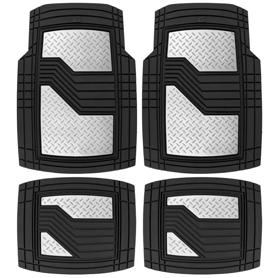 Deep Dish HeavyDuty 4 Piece Front amp Rear Floor Mats for Cars Trim to Fit AllWeather Rubber Car Mats Full Set Truck Mats amp Ca
Deep Dish HeavyDuty 4 Piece Front amp Rear Floor Mats for Cars Trim to Fit AllWeather Rubber Car Mats Full Set Truck Mats amp Ca