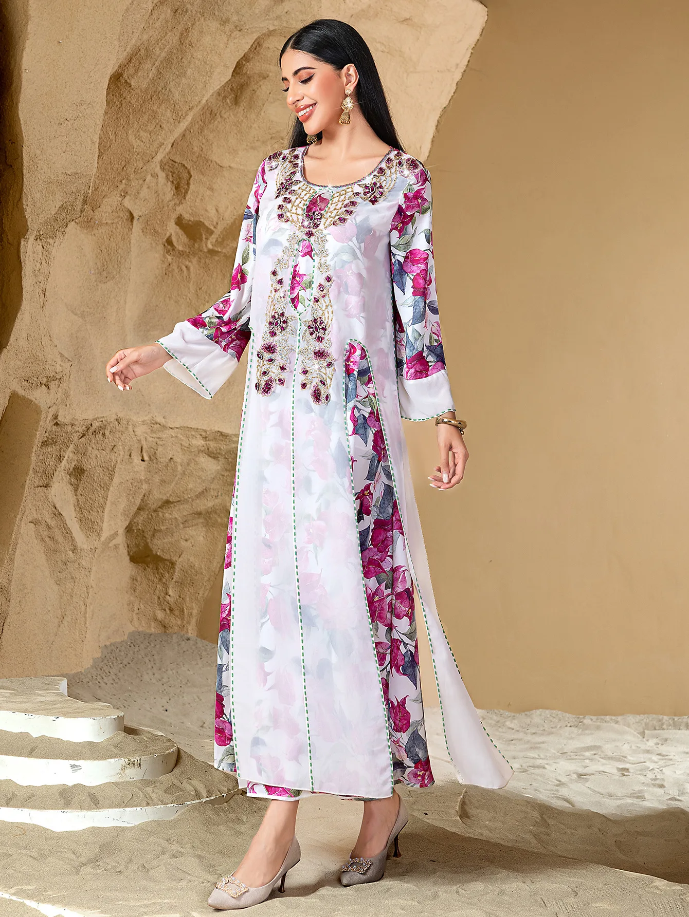 Ramadan Women Dress for Muslim Abaya Diamond Flower Party Long Dresses Caftan Robe Jalabiya Morocco Kaftan Vestidos Largos Eid
Ramadan Women Dress for Muslim Abaya Diamond Flower Party Long Dresses Caftan Robe Jalabiya Morocco Kaftan Vestidos Largos Eid