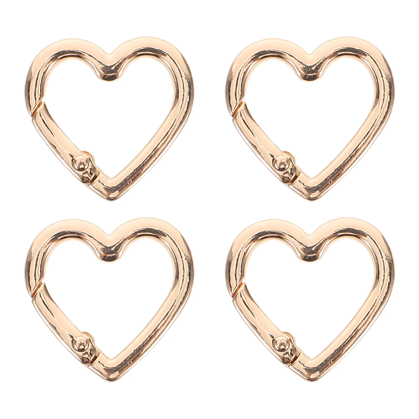 4pcs Lobster Keychain Zinc Alloy Spring Ring Durable Practical Heart Shaped Clip Hiking Snap Hook Fishing Carabiner Backpack
4pcs Lobster Keychain Zinc Alloy Spring Ring Durable Practical Heart Shaped Clip Hiking Snap Hook Fishing Carabiner Backpack