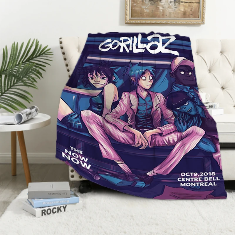 Retro Gorillaz Microfiber Bedding Sofa Blankets & Throws Knee Blanket Fluffy King Lid Bed Decorative Fleece Soft Nap Luxury Home
Retro Gorillaz Microfiber Bedding Sofa Blankets & Throws Knee Blanket Fluffy King Lid Bed Decorative Fleece Soft Nap Luxury Home