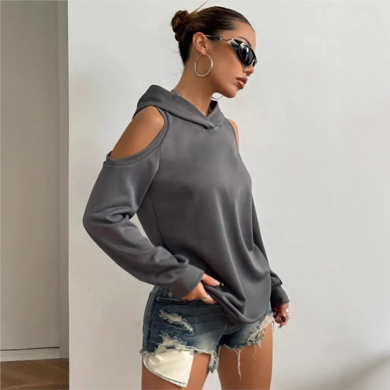 Autumn Fashion Hollow Out Long Sleeve Hoodies Women Solid Color Casaul Tops Wearing A Pullover For Everyday Exercise
Autumn Fashion Hollow Out Long Sleeve Hoodies Women Solid Color Casaul Tops Wearing A Pullover For Everyday Exercise
