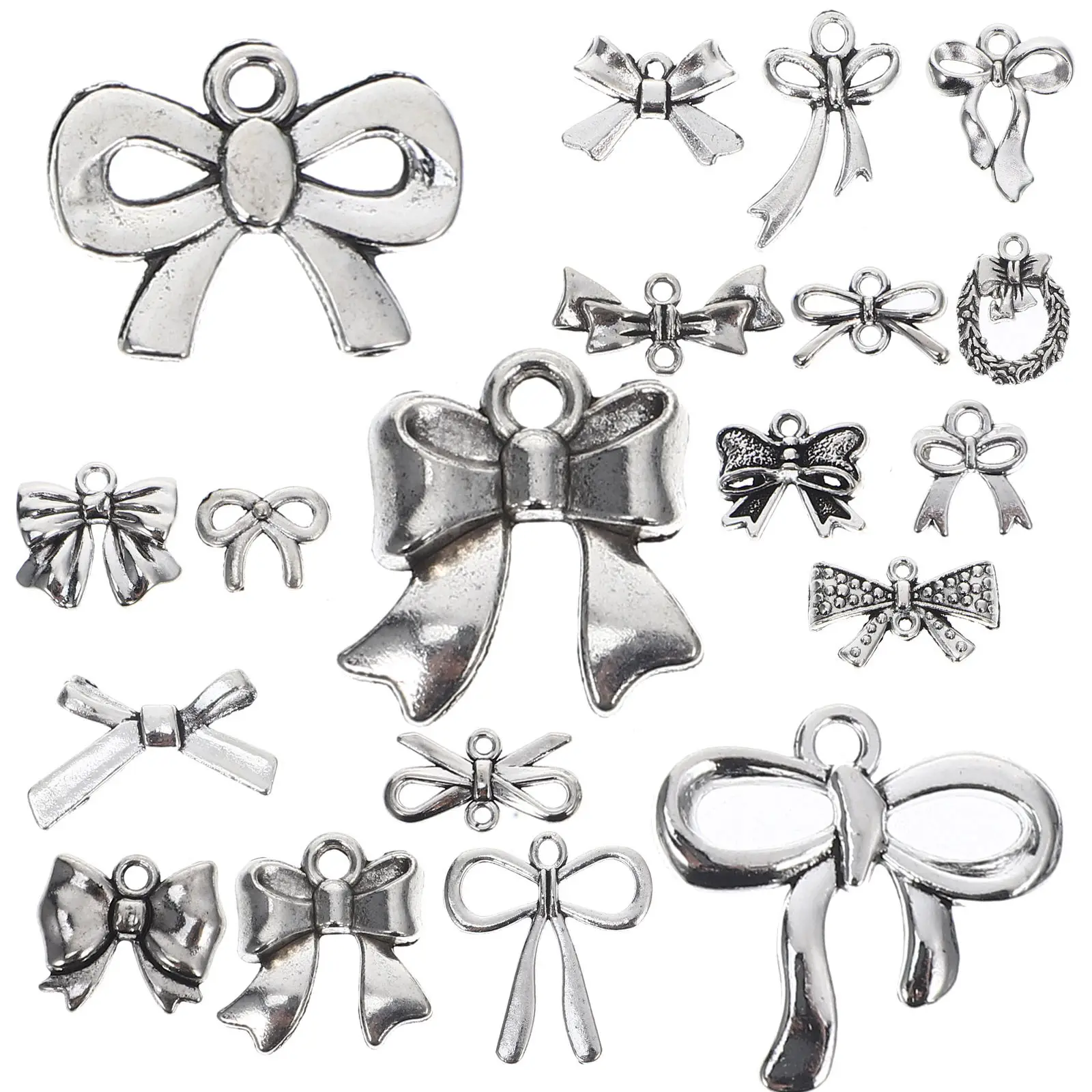 90pcs Silver Butterfly Bowknot Pendant Charms for DIY Necklace Earrings Jewelry Making Metal Lightweight Realistic Shape Non
90pcs Silver Butterfly Bowknot Pendant Charms for DIY Necklace Earrings Jewelry Making Metal Lightweight Realistic Shape Non