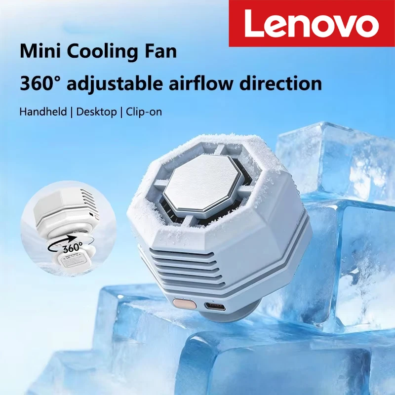 Lenovo Clip Fan Mini Portable Strong Cold Wind Desktop 60 Blade 360 ° Adjustment of Wind Multifunctional Fan For Women Men
Lenovo Clip Fan Mini Portable Strong Cold Wind Desktop 60 Blade 360 ° Adjustment of Wind Multifunctional Fan For Women Men