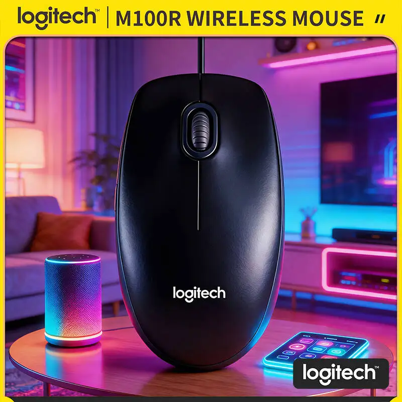 Оригинальная проводная оптическая мышь Logitech M100R USB, 1000 DPI, 3 кнопки, для левшей и правшей, кабель 1,8 м, для офиса, дома, школы
Оригинальная проводная оптическая мышь Logitech M100R USB, 1000 DPI, 3 кнопки, для левшей и правшей, кабель 1,8 м, для офиса, дома, школы