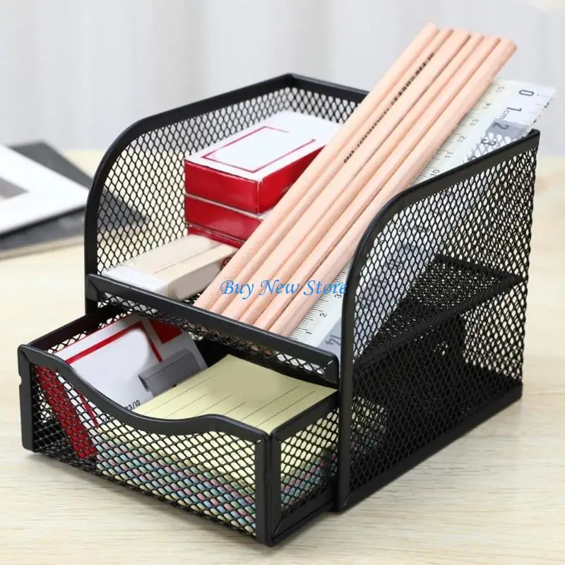 20CE Multifunctional Desk Organisers Pen Holder with 3 Compartment and Sliding Drawer
20CE Multifunctional Desk Organisers Pen Holder with 3 Compartment and Sliding Drawer
