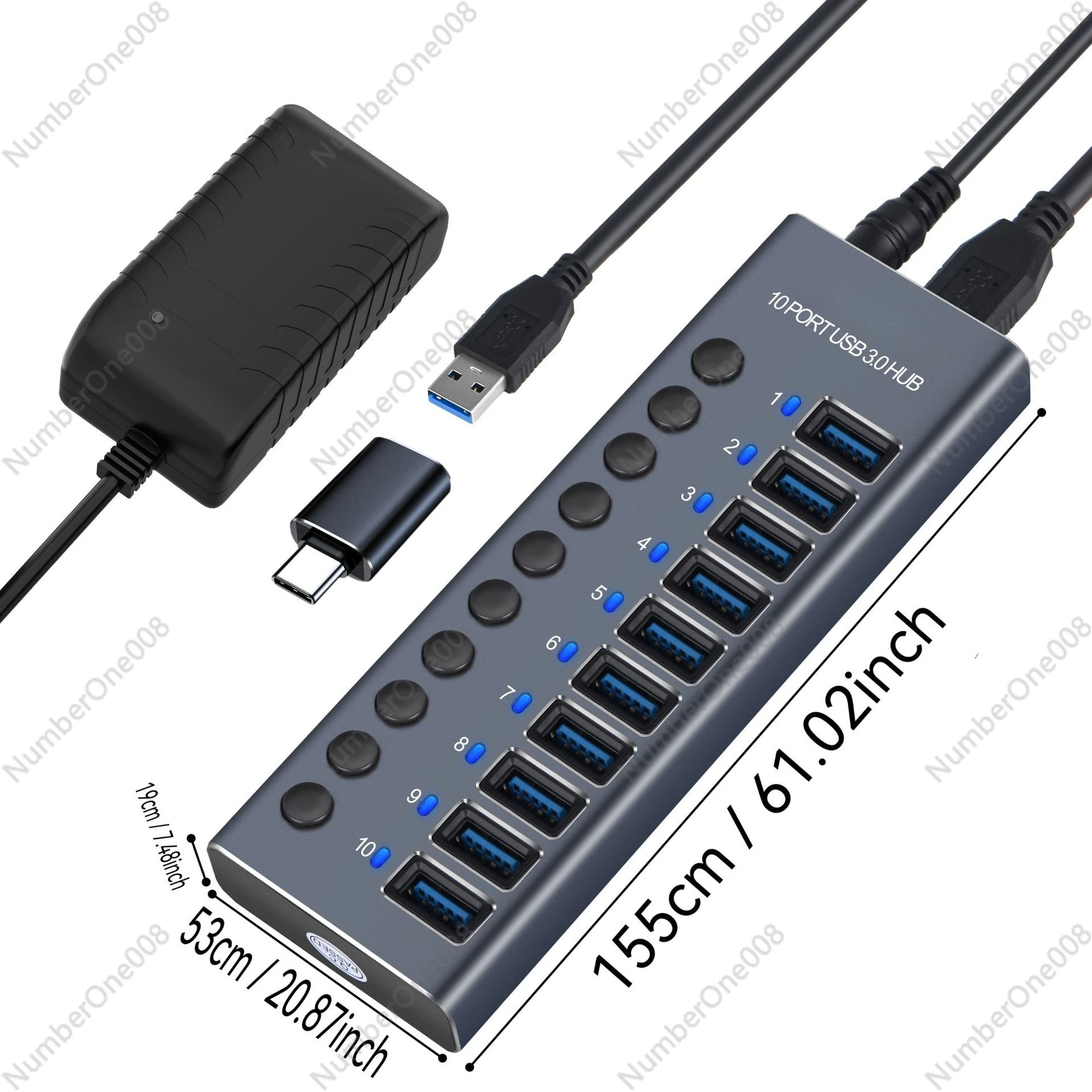 Высокоскоростной USB 3.0 хаб-разветвитель, многопортовая док-станция для ноутбука, 7-портовый USB-хаб
Высокоскоростной USB 3.0 хаб-разветвитель, многопортовая док-станция для ноутбука, 7-портовый USB-хаб