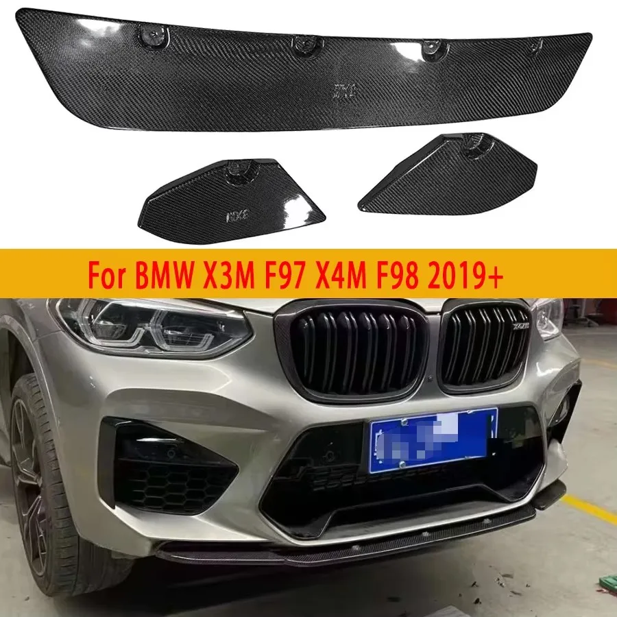 For BMW X3M F97 X4M F98 2019+ Carbon Fiber Spoiler Car Front Bumper Diverter Spoiler Diffuser Front lip chin Upgrade body kit
For BMW X3M F97 X4M F98 2019+ Carbon Fiber Spoiler Car Front Bumper Diverter Spoiler Diffuser Front lip chin Upgrade body kit