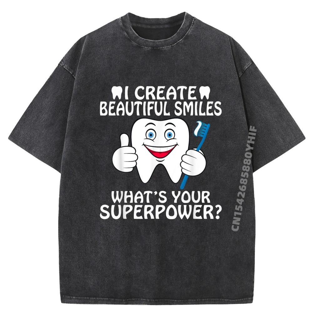 I Create Beautiful Smiles Whats Your Superpower Dentist Street Wear Футболка Мужские футболки Роскошная стираная рубашка
I Create Beautiful Smiles Whats Your Superpower Dentist Street Wear Футболка Мужские футболки Роскошная стираная рубашка