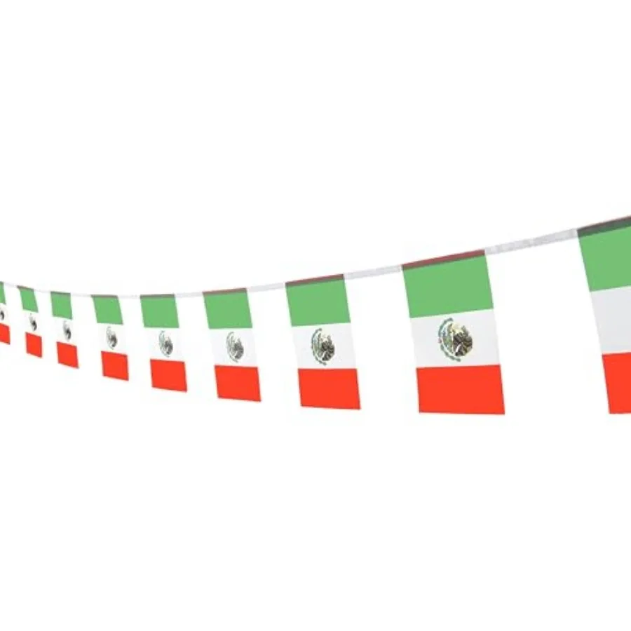 Mexico Mexican String Banner Flag, 5.5 x 8.2 Inch String Banner, Indoor and Outdoor Party Decorations, 16 ft 20 Mini Flags.
Mexico Mexican String Banner Flag, 5.5 x 8.2 Inch String Banner, Indoor and Outdoor Party Decorations, 16 ft 20 Mini Flags.