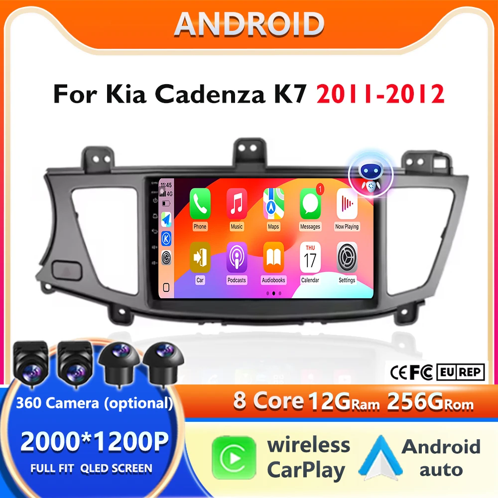 For KIA K7 Cadenza 2013-2017 Car Radio Multimedia Video Player Navigation Stereo GPS Android 15 wireless Carplay DSP WIFI
For KIA K7 Cadenza 2013-2017 Car Radio Multimedia Video Player Navigation Stereo GPS Android 15 wireless Carplay DSP WIFI