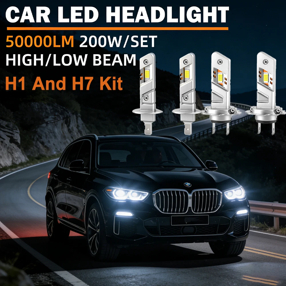 H7 H1 LED Lights For Car Headlight Bulb High Low Beam Mini Wireless Auto Lamp +800% Bright Spotlights Automobile Headlamp 12V
H7 H1 LED Lights For Car Headlight Bulb High Low Beam Mini Wireless Auto Lamp +800% Bright Spotlights Automobile Headlamp 12V