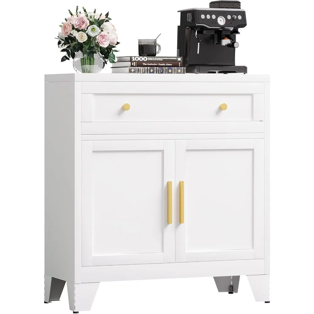 Metal Sideboard Cabinet with Big Drawers,Farmhouse Coffee Bar with One Adjustable Shelves,Buffet Cabinet,Metal Storage Cabient f
Metal Sideboard Cabinet with Big Drawers,Farmhouse Coffee Bar with One Adjustable Shelves,Buffet Cabinet,Metal Storage Cabient f