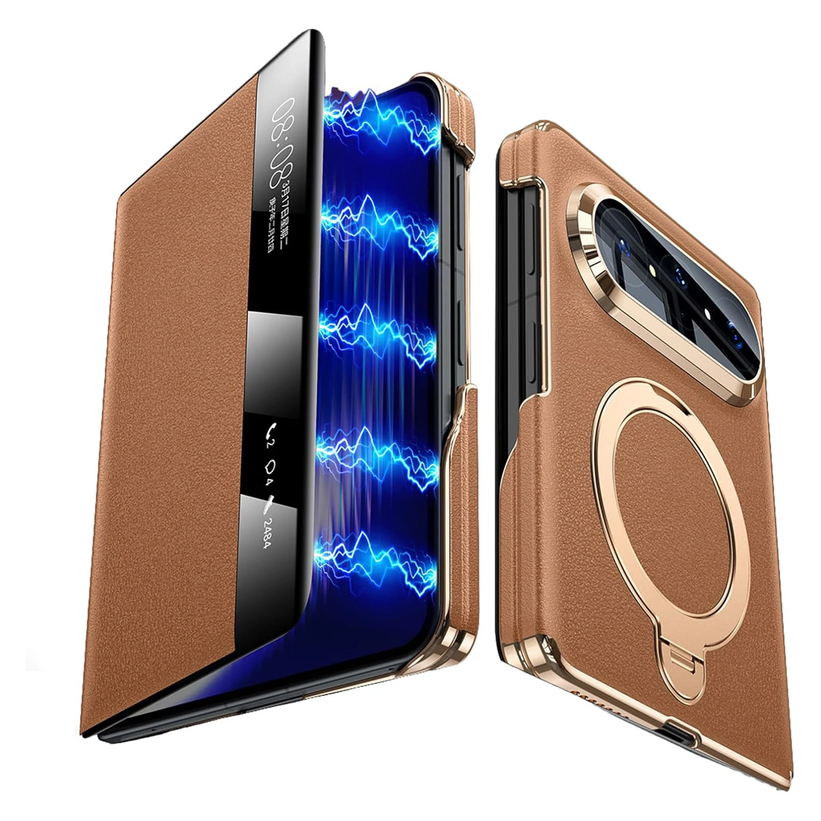 For Huawei Pura X Max Case Ultra-Thin Smart Viewing Window Electroplated Flip Cover Magnetic Ring Stand
For Huawei Pura X Max Case Ultra-Thin Smart Viewing Window Electroplated Flip Cover Magnetic Ring Stand