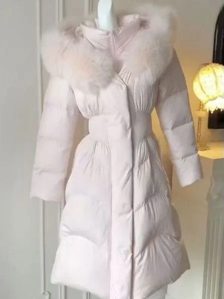 Stylish Pink Thickened Warm Cotton Jacket Mid-Length Coat Korean Style Winter Clothes Polyester Filling Slim Fit Commute Style
Stylish Pink Thickened Warm Cotton Jacket Mid-Length Coat Korean Style Winter Clothes Polyester Filling Slim Fit Commute Style