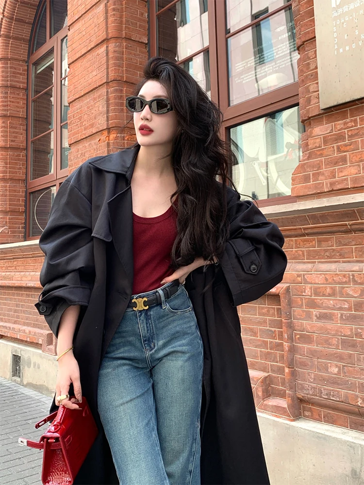 Ciwalk Bla Tailored Coat Women's Spring New Sle Belted Waist Long Jaet Ciwalk Ele Simple Sle Long Sve Coat
Ciwalk Bla Tailored Coat Women's Spring New Sle Belted Waist Long Jaet Ciwalk Ele Simple Sle Long Sve Coat
